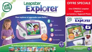 Picture of Pack Malin Console Leapster Explorer + Camera Rose Age minimum 4 ans Age maximum 9 ans