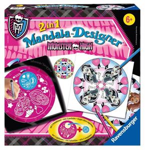 Immagine di Mandala Designer 2 en 1 Monster High Ravensburger Age minimum 6 ans