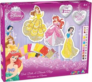 Picture of Orb Factory Loisir Créatif Sticky Mosaics Disney Princess Ariel, Belle et BlancheNeige Age minimum 4 ans