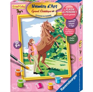 Immagine di Ravensburger Numéro d'Art moyen format Collection Spéciale Grand Galop  Lisa et Prancer Age minimum 7 ans