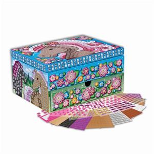 Immagine di Orb Factory Loisir Créatif Sticky Mosaics Enchanted Horses Jewelry BoxAge minimum 5 ans