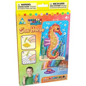 Immagine di Orb Factory Loisir Créatif Sticky Mosaics Singles Hippocampe Age minimum 4 ans