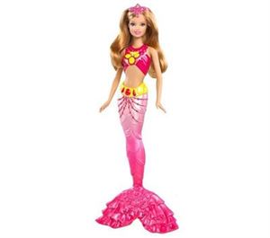 Immagine di Mattel - Barbie - Sirène royale - Blonde rose Poupée  4 ans 