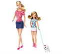 Immagine di Mattel - Barbie - Barbie et ses soeurs - Barbie et Stacie promenade du chien Poupée  4 ans 