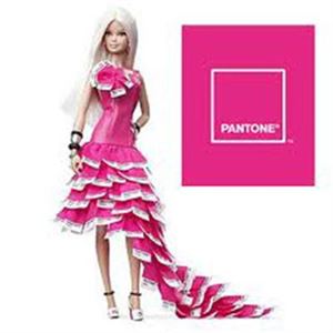 Изображение Barbie Robe Pantone Rose PMS 219  Poupée  Autres 