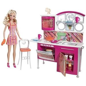 Immagine di Mattel - Barbie I can be avec mobilier Deluxe  Cuisine Poupée  3 ans 