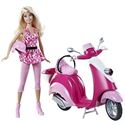 Immagine di Mattel - Barbie à la plage - Barbie et son scooter Poupée  Autres 