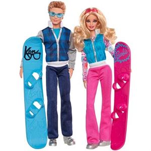 Immagine di Mattel - Barbie et Ken en snowboard Poupée  Autres 