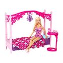 Image de Barbie Glamour Chambre avec lit à baldaquin Mattel Age minimum 3 ans