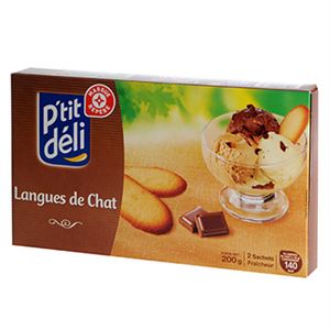 Immagine di Biscuits langue chat P'tit Déli 200g