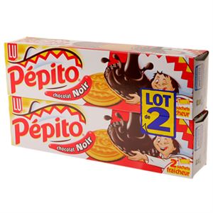 Immagine di Biscuits Pépito Lu Chocolat noir 2x200g