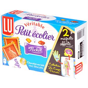 Lot de 23 Gateaux PETIT ECOLIER LU chocolat au lait- pocket par 3