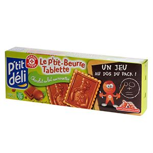 Bild von Biscuit P'tit Déli P'tit Beurre Tablette choco lait noiset 150g