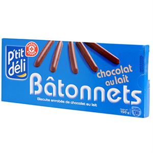 Picture of Biscuits P'tit déli Bâtonnets Chocolat 150g
