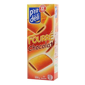 Image de Biscuits P'tit Déli Fourré Chocolat 225g