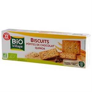 Image de Biscuits Bio village pépites de Chocolat quinoa 160g