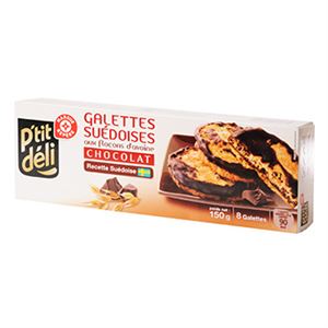 Image de Biscuits P'tit Déli Galettes Suédoise chocolat 150g
