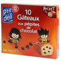 Изображение Gâteaux P'tit Déli Pépites de chocolat 10x30g