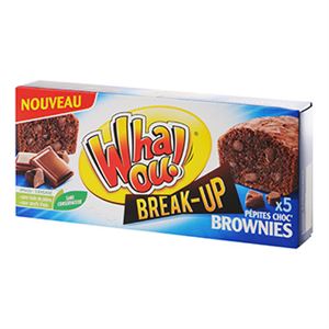 Picture of Break up Whaou brownies x5 185g