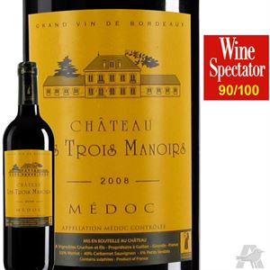 Immagine di Château Les Trois Manoirs Médoc Rouge 2008  Médoc Cru Bourgeois