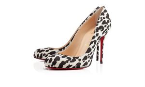 Immagine di Louboutin Fifi Tissu Leopardino 100 mm