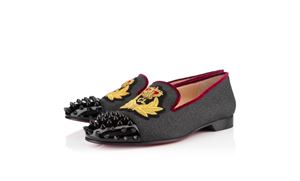 Immagine di Louboutin Intern Flat Nid D'abeille/Velours