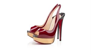 Immagine di Louboutin Lady Peep Sling Vernis 150 mm