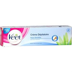 Immagine di Crème dépilatoire Veet Peaux sensibles 200ml aloe vera & vitamine E